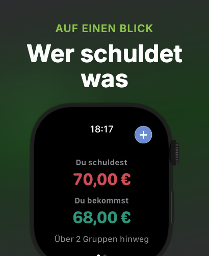Apple Watch Saldoansicht